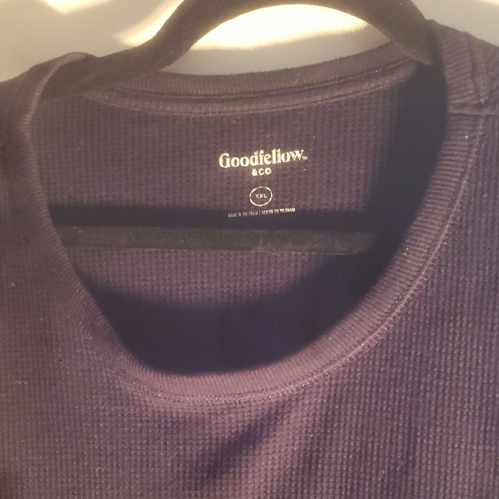 Goodfellow & Co Men's Black Thermal Shirt XXL